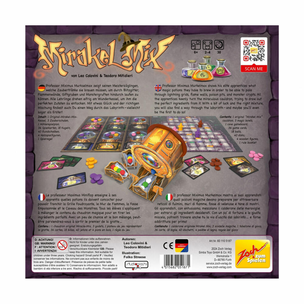 Zoch Mirakel Mix, children's game, family game, board game, from 6 years, 601105187
