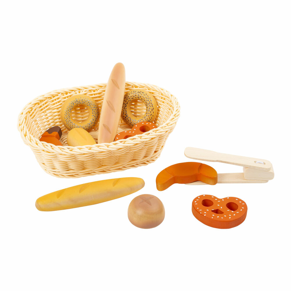 Legler Small Foot Brotkorb-Set Fresh, Rollenspielzeug, ab 24 Monate, Holz, 11444