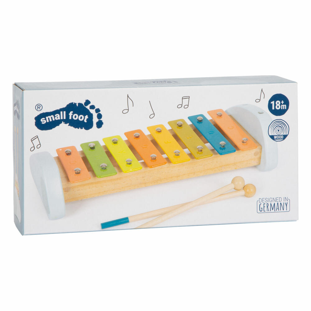 Legler Small Foot Xylophon Groovy Beats, Musikspielzeug, ab 18 Monate, Holz / Metall, 12254