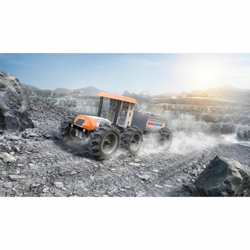 fischertechnik Traktor, 58-tlg., Baukasten, Konstruktionsspielzeug, ab 7 Jahren, 576107