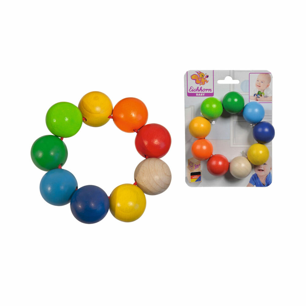 Eichhorn Baby Grasping Balls, Motor Skills Toy, Motor Skills Toy, Wooden Toy, Wood, 100017042