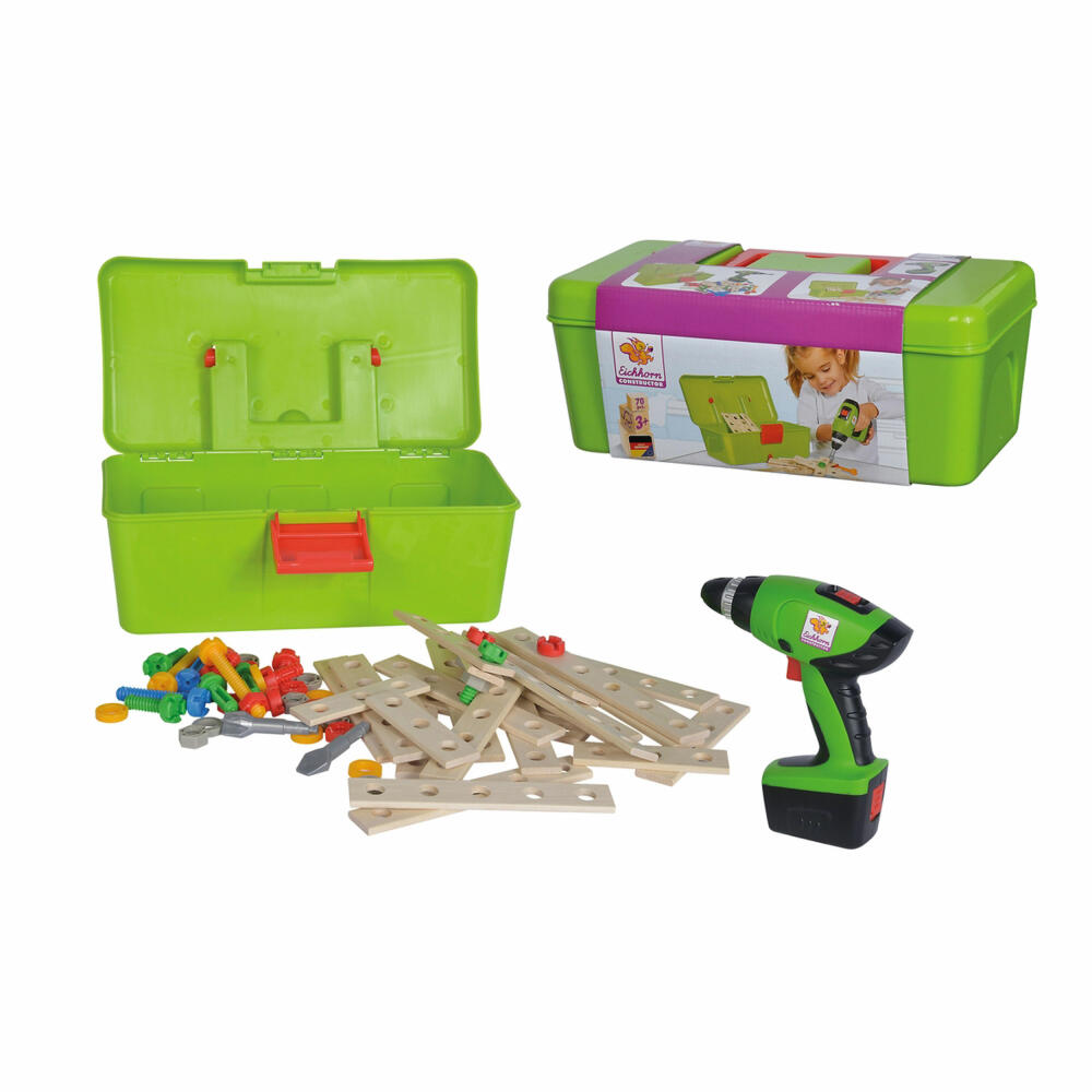 Eichhorn Constructor tool box, 70 pcs., tool case, tool box, tool case, wood, 100039079