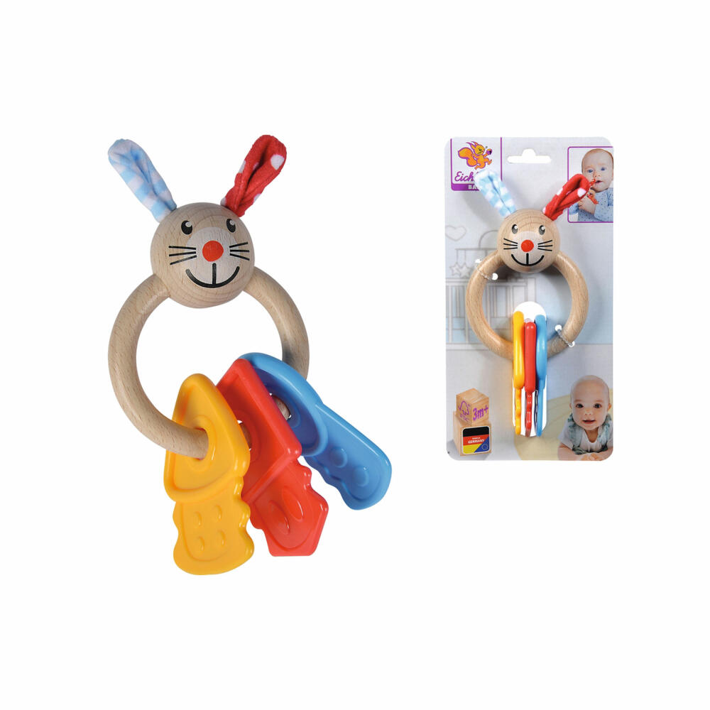Eichhorn Baby Teething Ring, Teething Ring, Chewing Ring, Teething Aid, Grasping Toy, Toy, 100017035