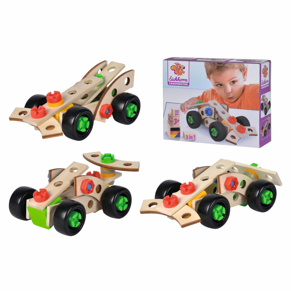 Eichhorn Constructor Rennauto, Bausatz, Konstruktionsset, Konstruktionsspielzeug, Auto, Bauen, Spielzeug, 100039007