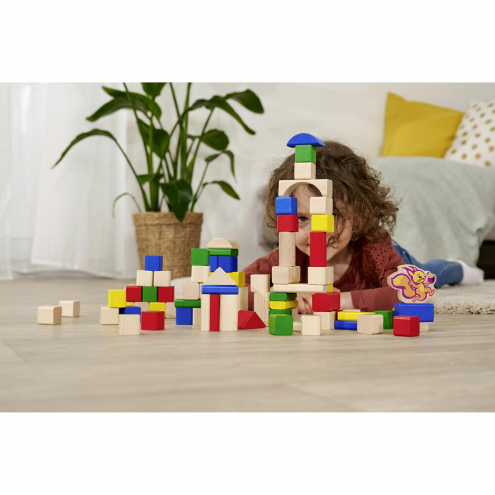 Eichhorn Holzbausteine 75 Jahre, Bausteine, Bauklötze, Holzklötze, Spielsteine, Spielzeug, Holz, 100002024