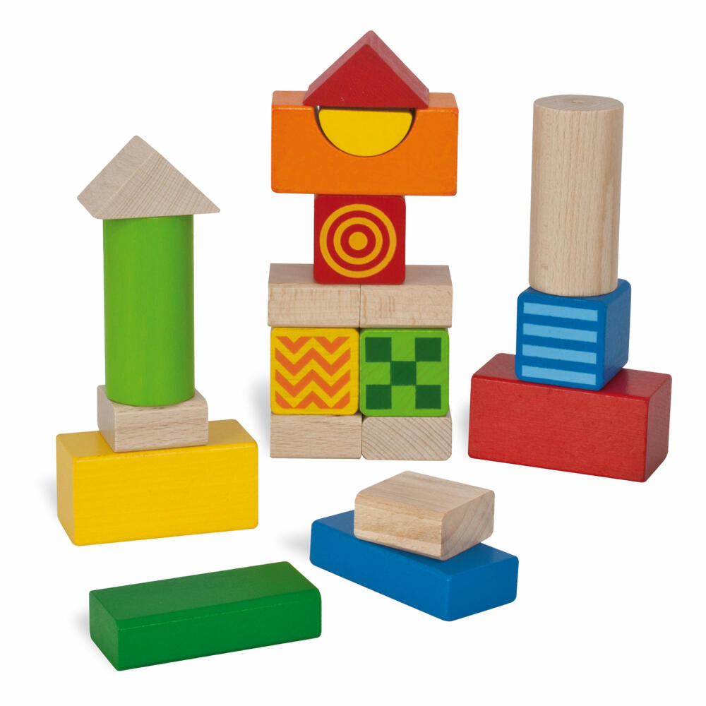 Eichhorn Heros Baby Fühl- und Klangbausteine, Motorikspielzeug, Holzspielzeug, Bausteine, Spielzeug, Holz, 100024253
