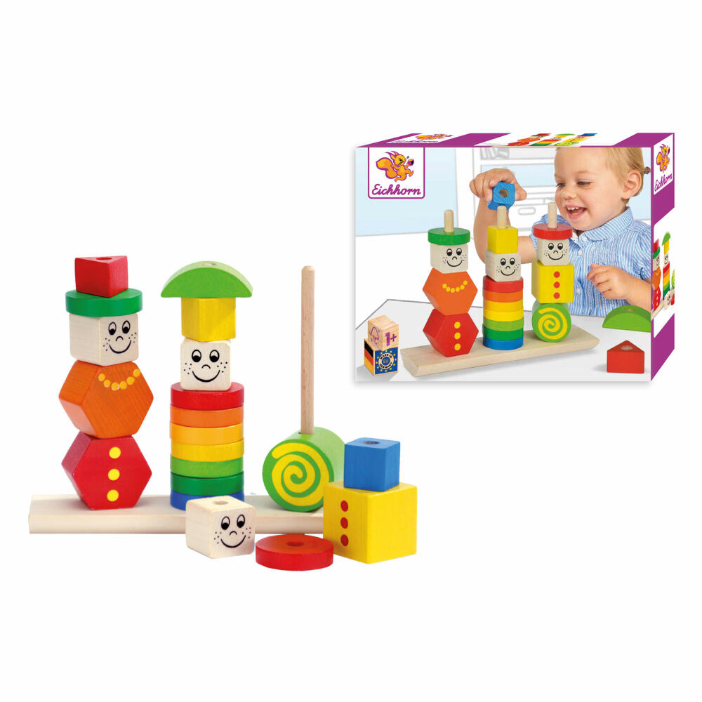 Eichhorn Heros figure puzzle, puzzle, motor skills toy, wooden toy, toy, wood, 100073422