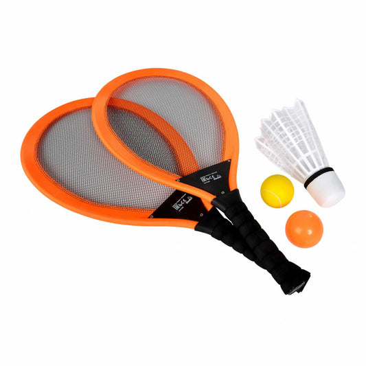 Simba Giant Badminton Set, 5-tlg., Federball, Softball, Schläger, Spielzeug, 107412008