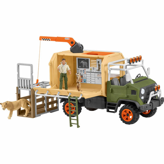 schleich Wild Life 42475 Großer Truck Tierrettung