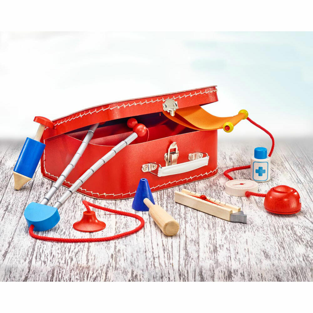 Selecta toy doctor's case, doctor's case, toddler game, toddler toy, wood, 25 x 18 cm, 62058