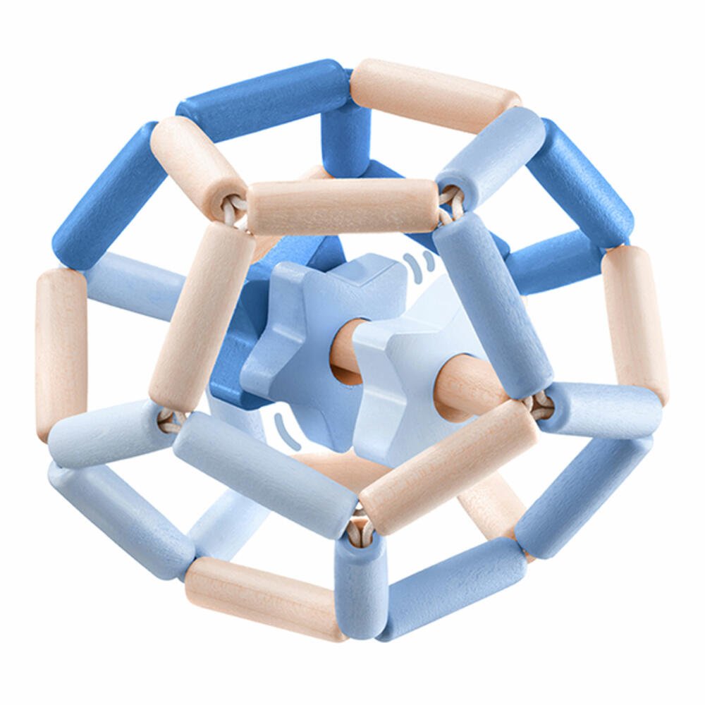 Selecta Sternentanz Greiflingsball, Babyspielzeug, Greifspielzeug, Spielball, Blau, 11.5 cm, 64022