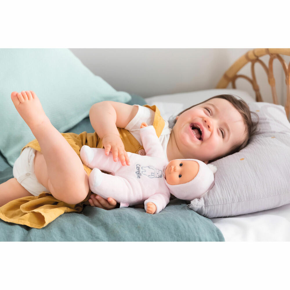 Corolle MDC Sweetheart, soft body doll, baby doll, doll, with vanilla scent, pink bear, 30 cm, 9000100440