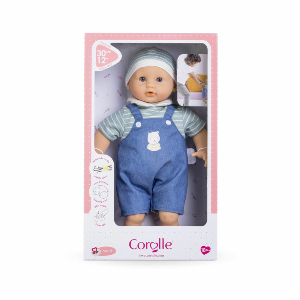 Corolle MPP Calin Mael, Weichkörperpuppe, Spielpuppe, Babypuppe, Puppe, 30 cm, 9000100640