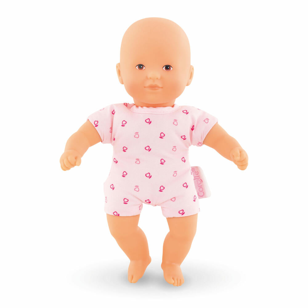 Corolle MPP Mini Calin Pink, soft body doll, baby doll, doll, toy, vanilla scent, 20 cm, 9000120130