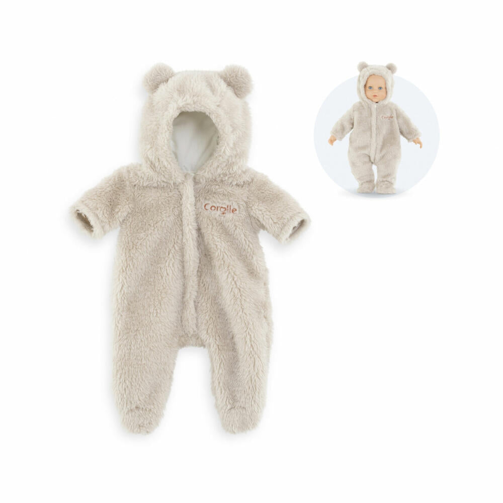 Corolle MGP 42cm Kuschelanzug Teddy, Puppenkleidung, Puppe Kleidung, für 42cm MA Corolle, 9000160140