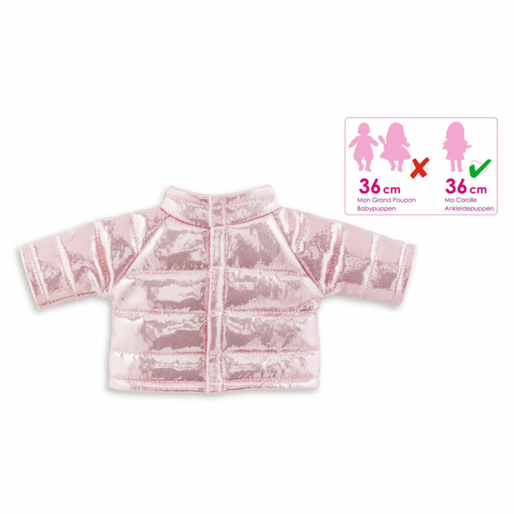 Corolle Steppjacke Pink, Puppenkleidung, Puppe, Jacke, Kleidung, für 36cm Ma Corolle Ankleidepuppen, 9000212260