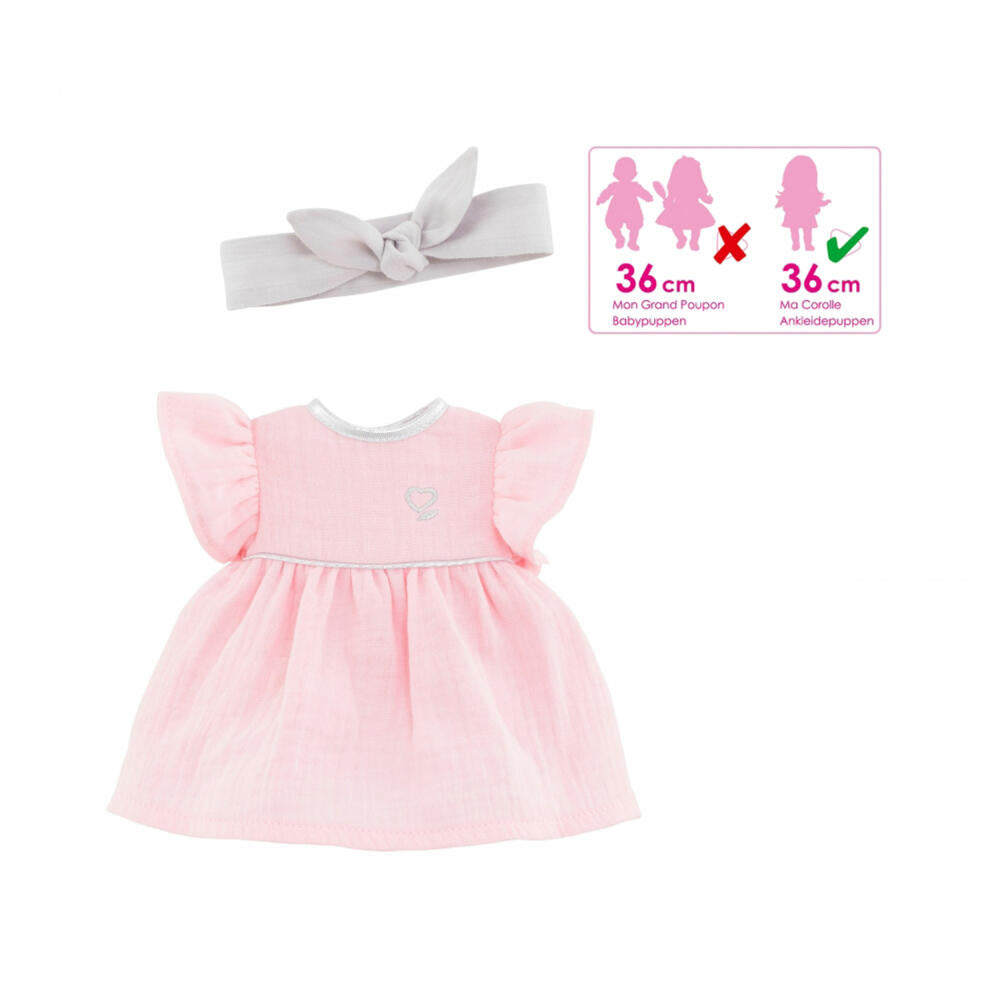 Corolle MC 36 cm Kleid und Haarband, Puppenkleidung, Puppe, Kleidung, Puppenkleid, 9000212480