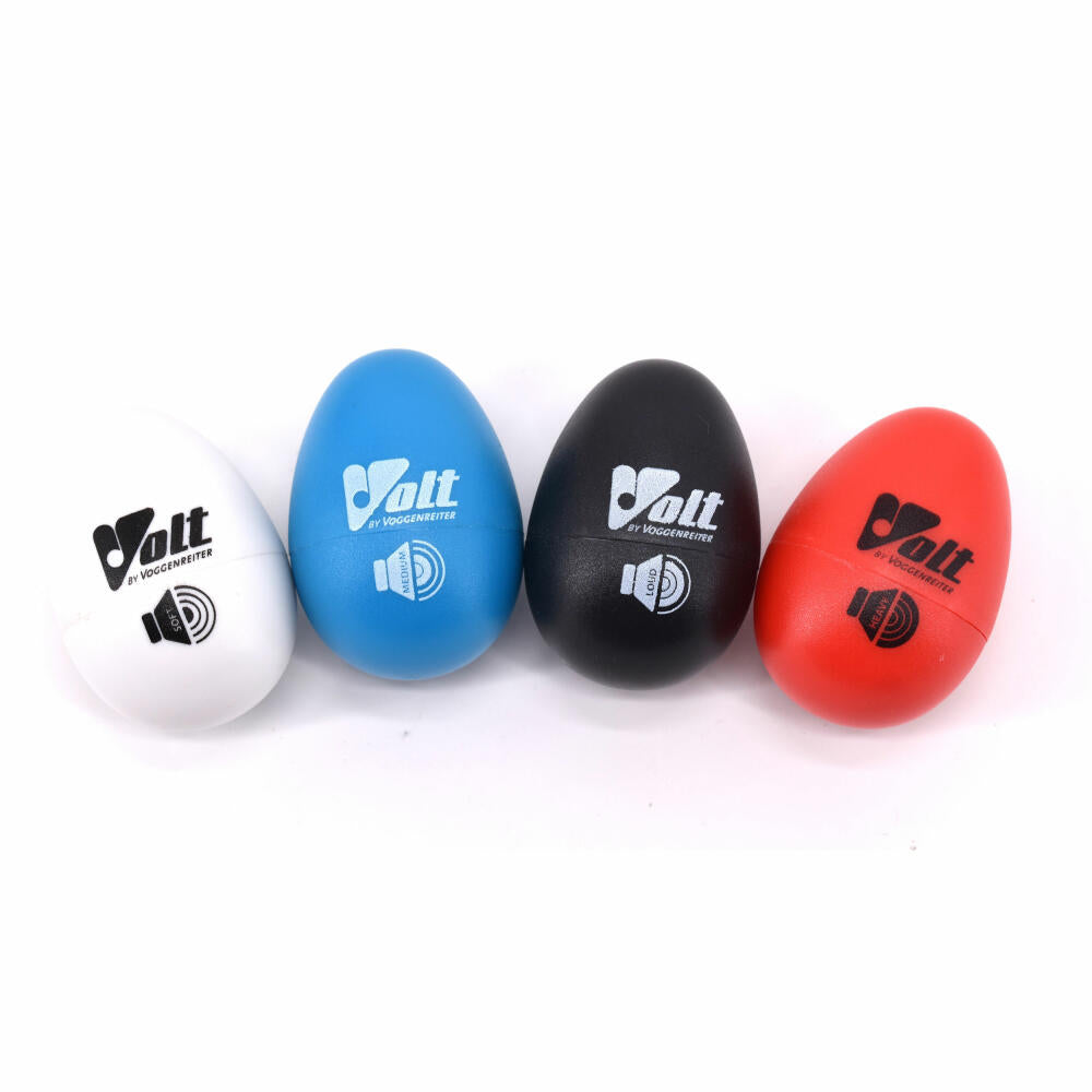 Voggenreiter VOLT Egg Shaker Set, 4-tlg., Percussion, Rassel, Rasselei, Instrument, 1086