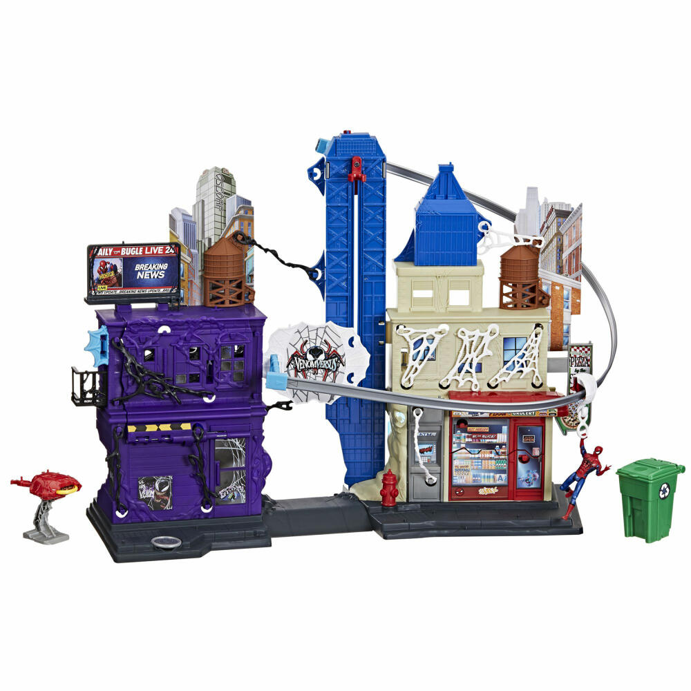 Hasbro SPI Venom Web Slinging City Spielset, G07375L0
