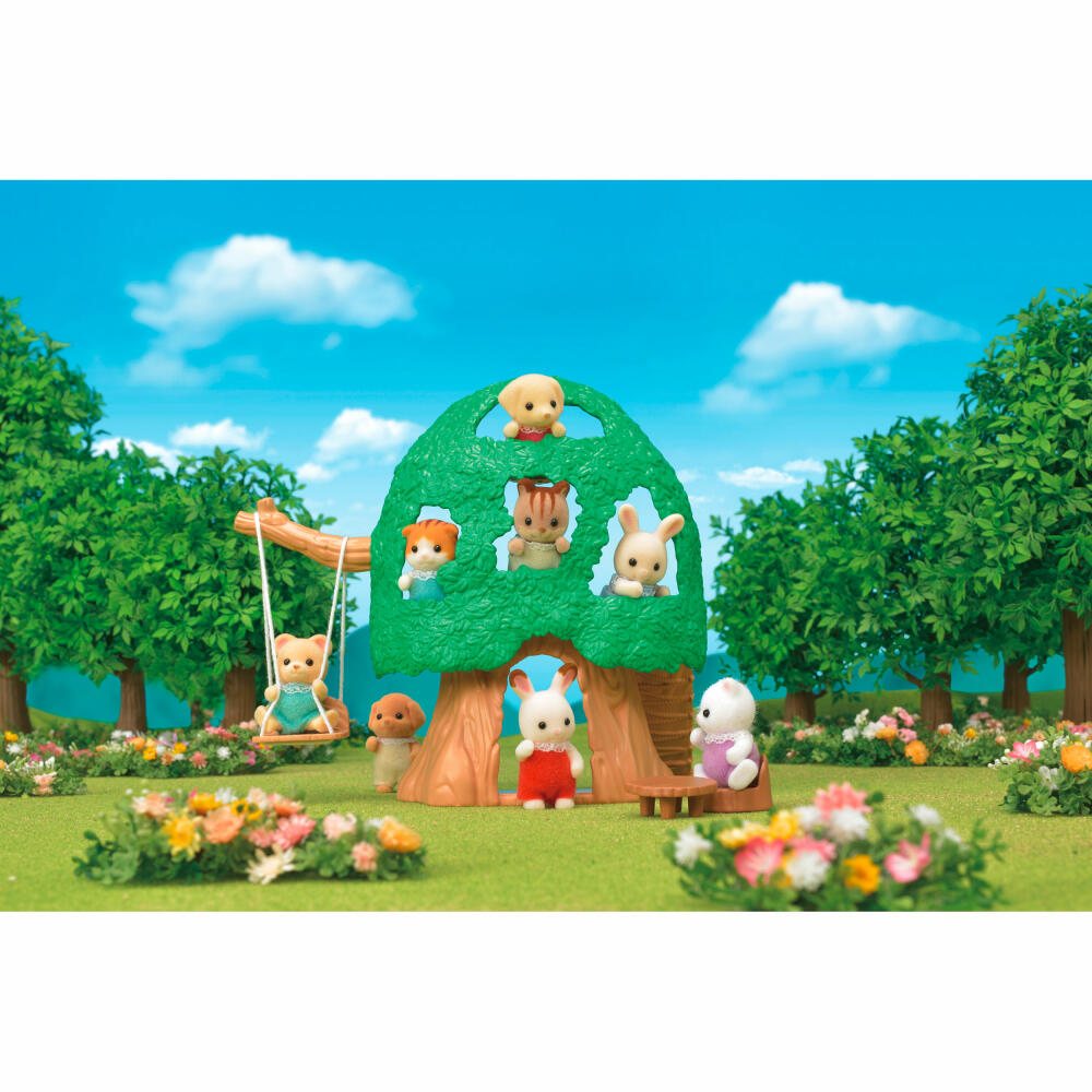 Sylvanian Families Baby Abenteuer Baumhaus, Spielset, Figur, Spielzeug, Kinder, 5318