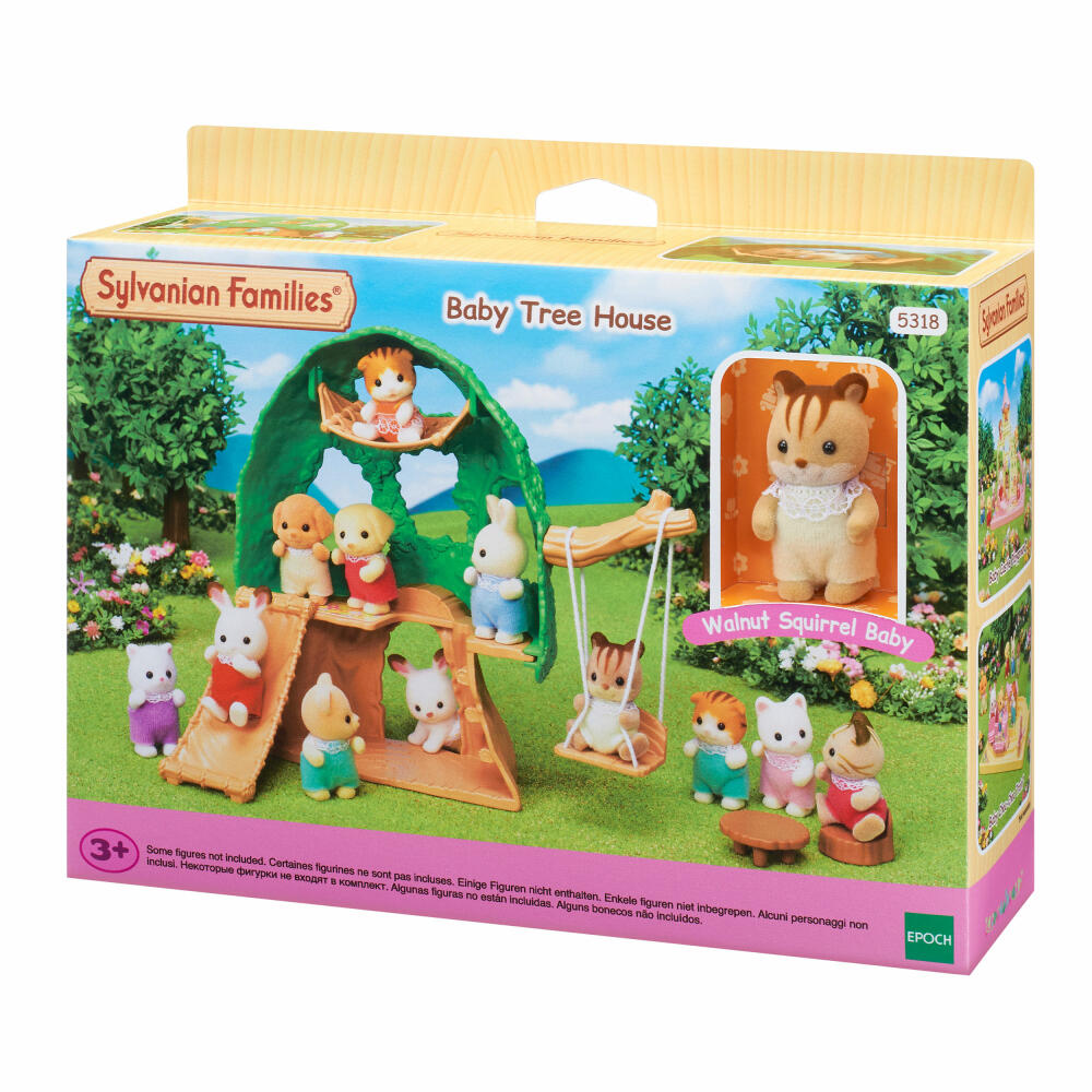 Sylvanian Families Baby Abenteuer Baumhaus, Spielset, Figur, Spielzeug, Kinder, 5318