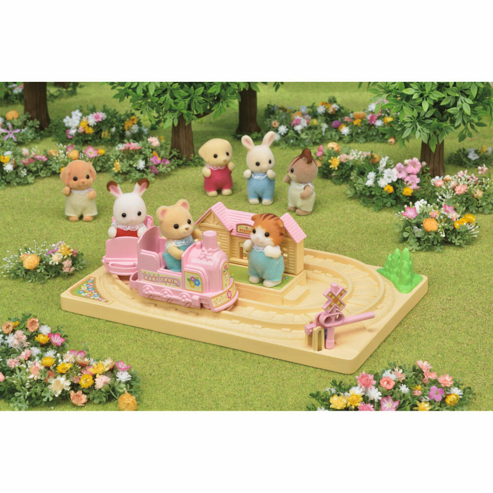 Sylvanian Families Baby Abenteuer Zug, Spielset, Figur, Spielzeug, Kinder, 5320