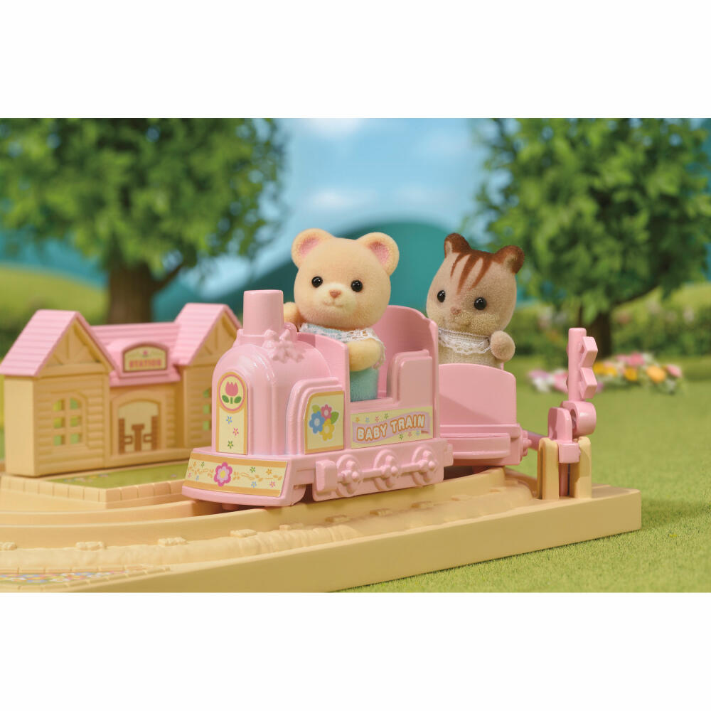 Sylvanian Families Baby Abenteuer Zug, Spielset, Figur, Spielzeug, Kinder, 5320