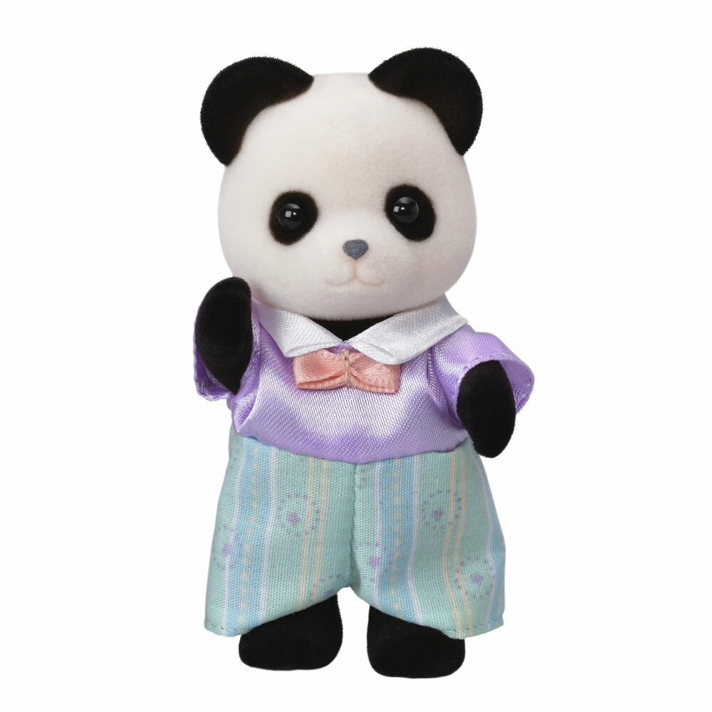 Sylvanian Families Panda Family, Toy Figure, Game Figure, Mother, Father, Figures, Families, 5529