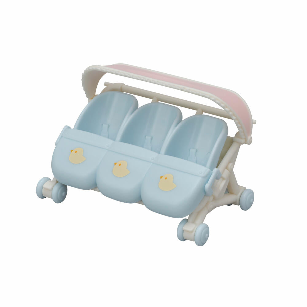 Sylvanian Families Triplets Stroller, Children's Cart, Buggy, Furniture, Accessories, 5533