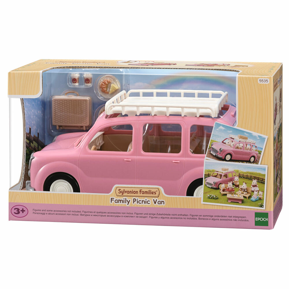Sylvanian Families Family Car with Picnic Accessories, Family Car, Vehicle, Picnic, 5535