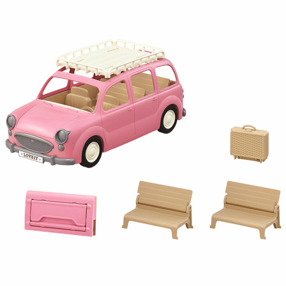 Sylvanian Families Family Car with Picnic Accessories, Family Car, Vehicle, Picnic, 5535