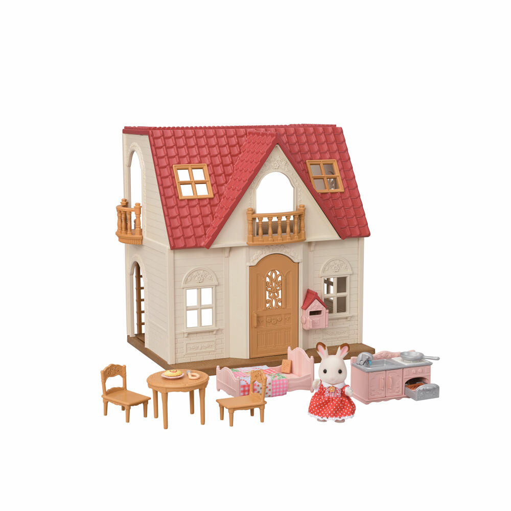 Sylvanian Families Starter Haus, Spielhaus, Schokoladenhasen, Figur, Spielfigur, Spielzeug, Kinder, 5567