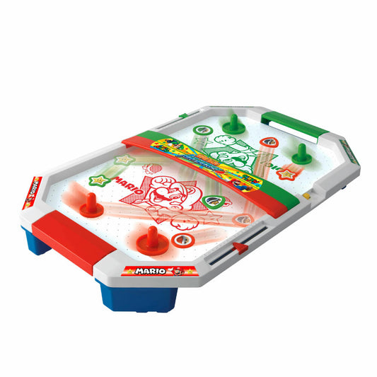 Epoch Games Super Mario Air Hockey, Actionspiel, Familienspiel, Kinderspiel, ab 4 Jahren, 7361