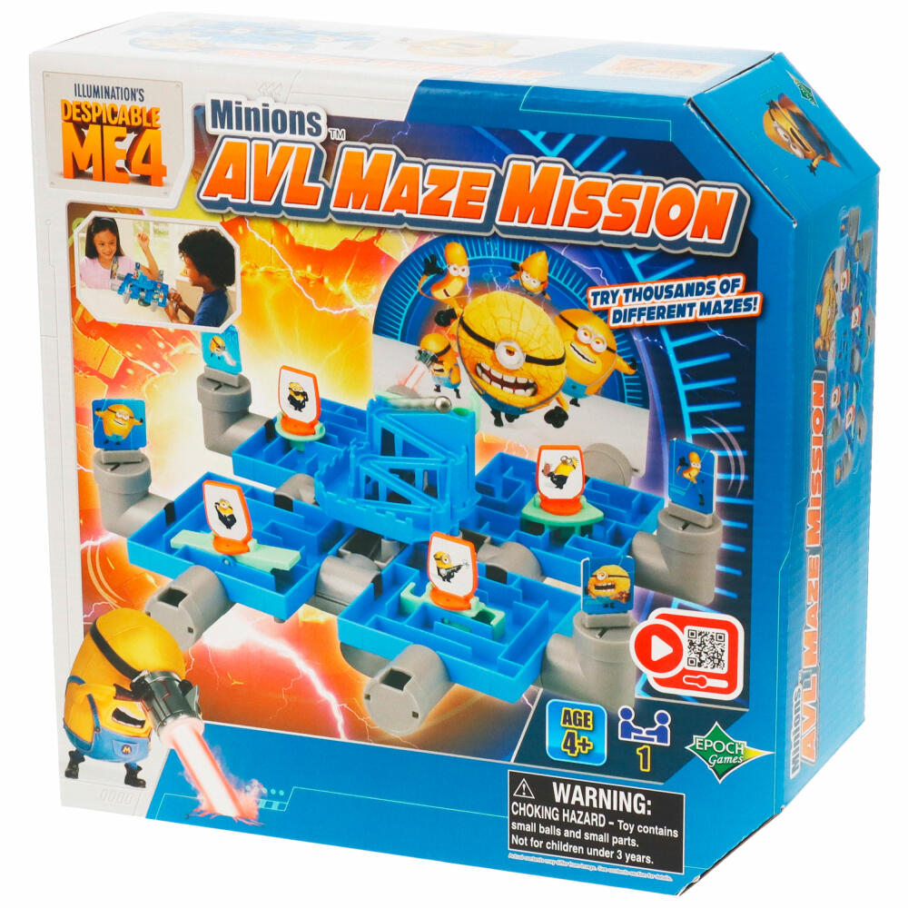 Epoch Games Minions AVL Maze Mission, Geschicklichkeitsspiel, Labyrinth, Kinderspiel, ab 4 Jahren, 7521