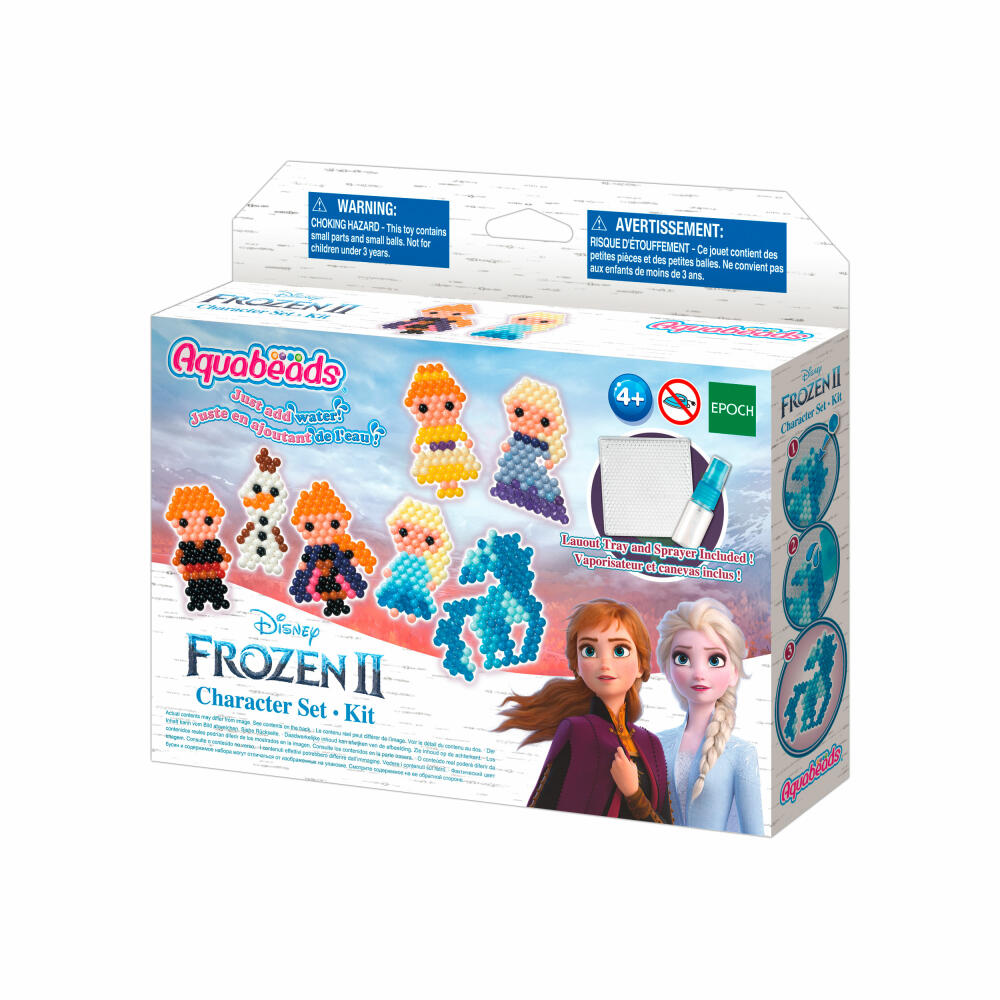 Aquabeads Die Eiskönigin 2 Figurenset, Bastelperlen, Bastelset, Basteln, Perlen, Kinder, 31370