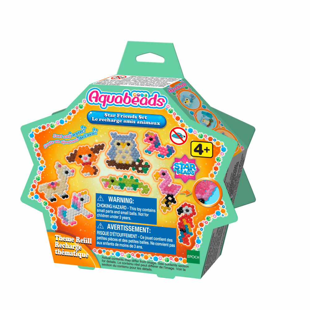 Aquabeads Star Beads Animal Set, Star-shaped Beads, Craft Sets, Crafts, Templates, 31602