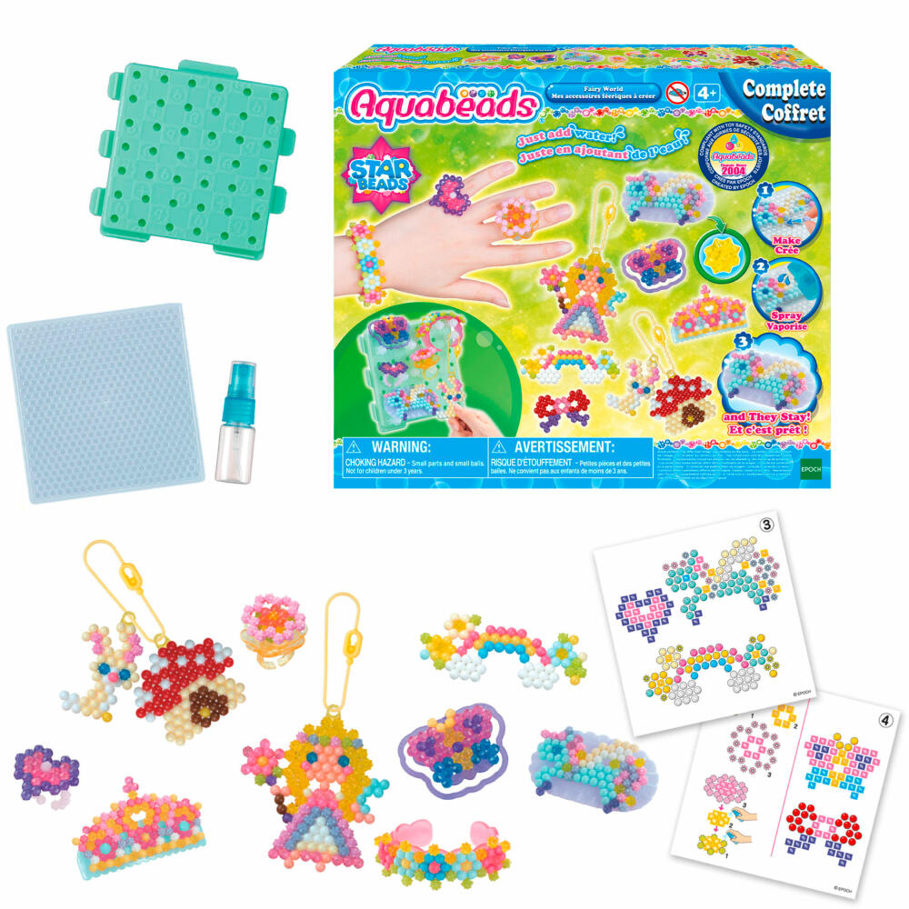 Aquabeads Märchenwelt, Bastelperlen, Schmuck, Schlüsselanhänger, Bastelset, Basteln, Perlen, Kinder, 31766