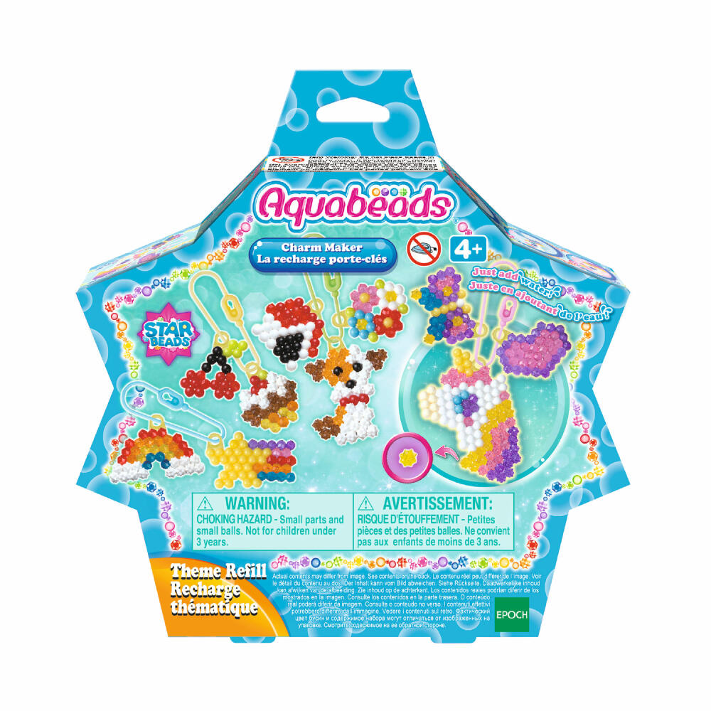 Aquabeads Anhänger Set, Refill, Bastelperlen, Bastelset, Basteln, Perlen, Kinder, 31770