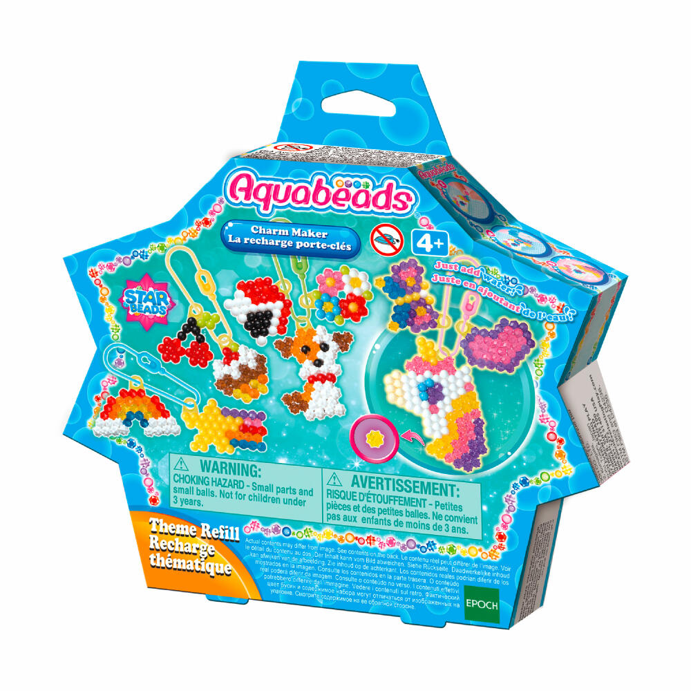 Aquabeads Anhänger Set, Refill, Bastelperlen, Bastelset, Basteln, Perlen, Kinder, 31770