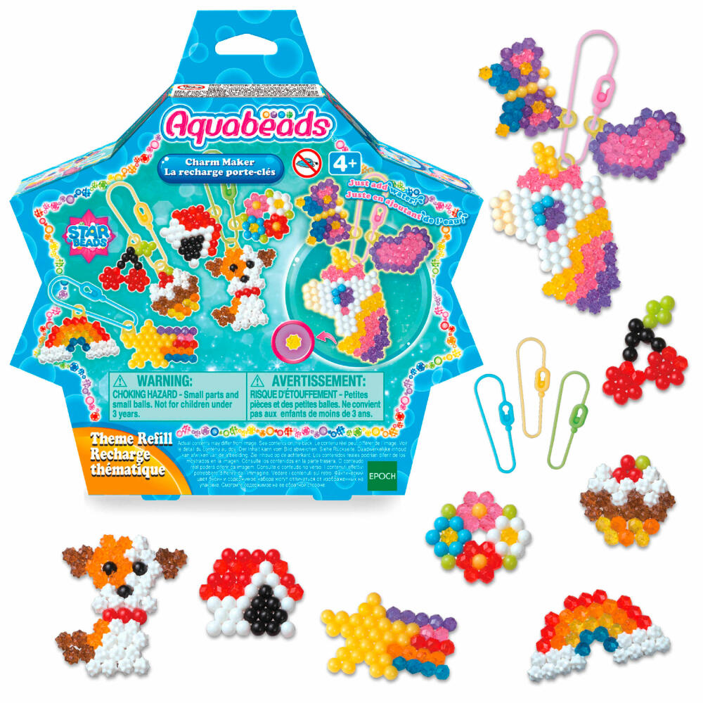Aquabeads Anhänger Set, Refill, Bastelperlen, Bastelset, Basteln, Perlen, Kinder, 31770
