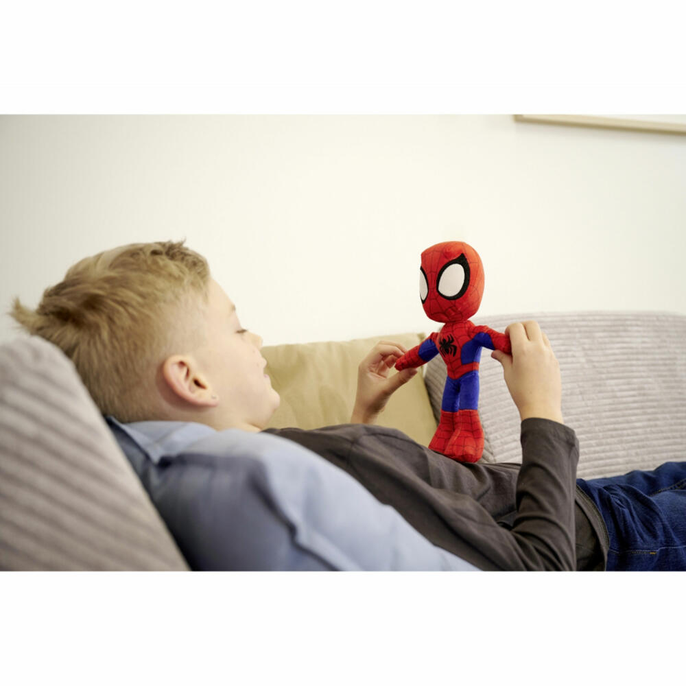 Simba Disney Marvel Spidey, Glow in the Dark, Plüschtier, Kuscheltier, Plüschfigur, Stofftier, 25 cm, 6315875810X12