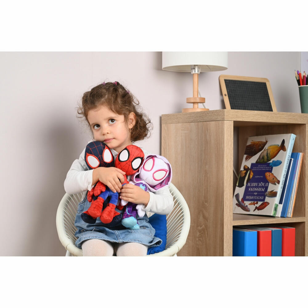 Simba Disney Marvel Spidey, Glow in the Dark, Plüschtier, Kuscheltier, Plüschfigur, Stofftier, 25 cm, 6315875810X12