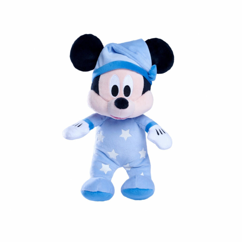 Simba Disney Good Night Mickey Glow in The Dark Plush, Plush Toy, Cuddly Toy, Plush Figure, Stuffed Toy, 6315870349