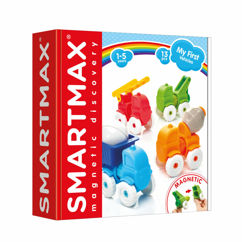 SmartMax My First Vehicles, Magnetspiel, Spielzeug, Steckspiel, Kinder, ab 1 Jahr, SMX 226