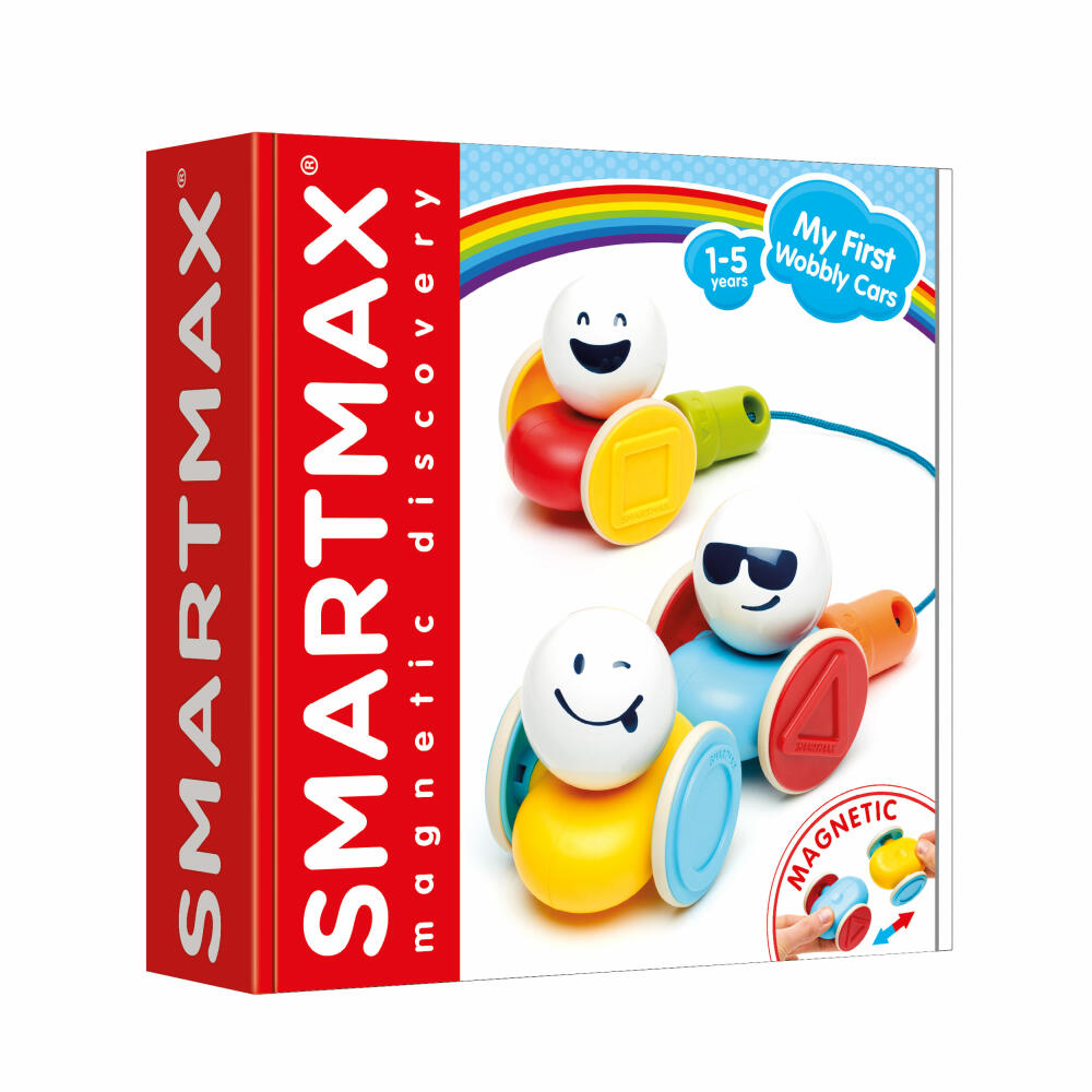 SmartMax My First Wobbly Cars, Magnetspiel, Spielzeug, Auto, Kinder, ab 1 Jahr, SMX 233