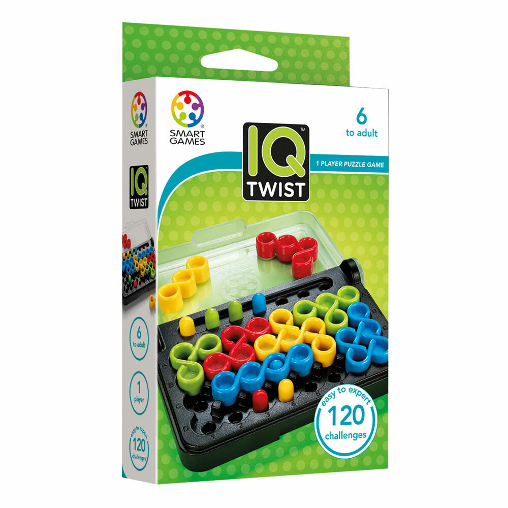Smart Games IQ Spiel IQ Twist, Konzentrationsspiel, Kinderspiel, Kinder Spiel, ab 6 Jahren, SG 488
