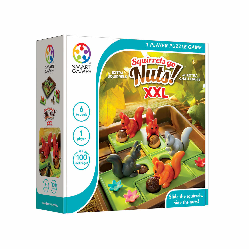 Smart Games logic game Ran an die Nüsse XXL, thinking game, puzzle game, toy, from 6 years, SG 425 XL