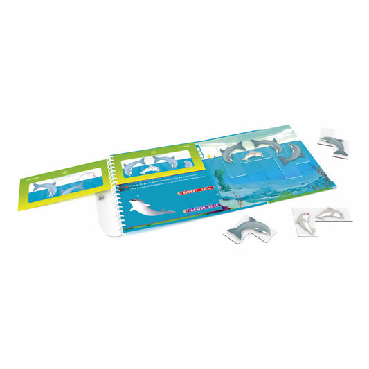 Smart Games Magnetische Reisespiele Flippin Dolphins, Reisespiel, Kinderspiel, Kinder Spiel, ab 7 Jahren, SGT 310-8
