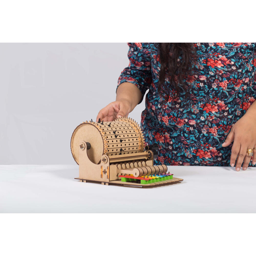 Smartivity Music Machine Kit, Children's Game, Musical Toy, Music Box, Ages 8 and Up, Wood, STY 301