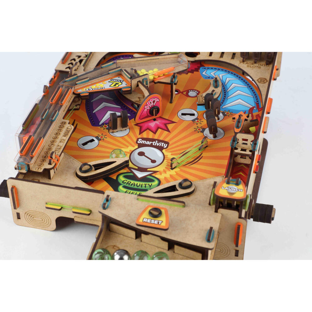 Smartivity Bausatz Pinball Machine, Kinderspiel, Logikspiel, Lernspielzeug, ab 8 Jahren, Holz, STY 303